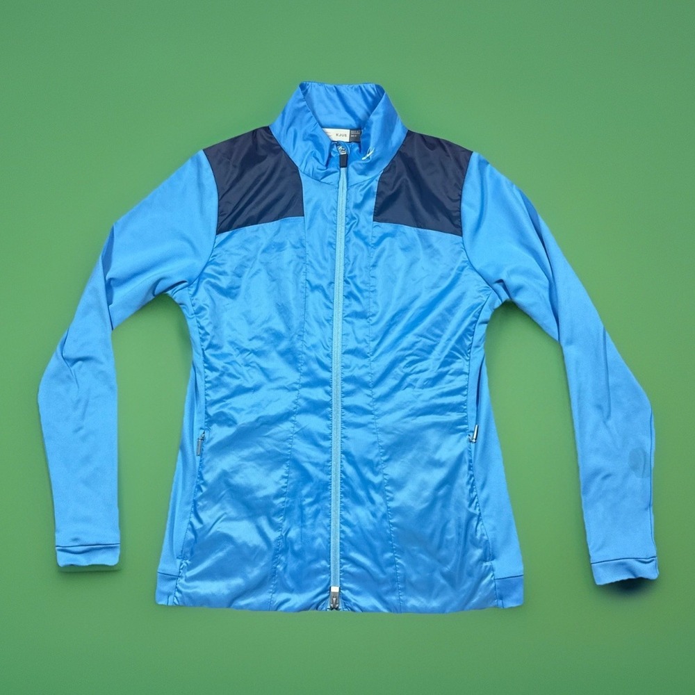 KJUS Retention Jacket Golf Women's 36/S Blue Full Zip